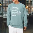 I Enjoy Romantic Walks Through The Comic Book Store Comics Raglan Sleeve Sweatshirt Cardinal I Enjoy Romantic Walks Through The Comic Book Store Comics Raglan Sleeve Sweatshirt Cardinal