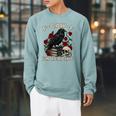 F-CAW-F I'm Reading Crow Book Lover Introvert Meme Raglan Sleeve Sweatshirt Cardinal