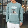 Fantasy Book Club Fun Quote Novelty Romance Reader Raglan Sleeve Sweatshirt Cardinal