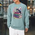 Fantasy Drama Tragedy Cute Cat Book Lover Readers Librarians Raglan Sleeve Sweatshirt Cardinal Fantasy Drama Tragedy Cute Cat Book Lover Readers Librarians Raglan Sleeve Sweatshirt Cardinal