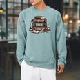 Fantasy Drama Tragedy Gothic Book Lover Bookworm Raglan Sleeve Sweatshirt Cardinal