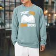 Fight Evil Read Books Raglan Sleeve Sweatshirt Cardinal Fight Evil Read Books Raglan Sleeve Sweatshirt Cardinal