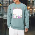 First Day Of School 2021 Guest Book Unicorn Unicon Raglan Sleeve Sweatshirt Cardinal