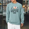 Floral Flowers I Closed My Book To Be Here Raglan Sleeve Sweatshirt Cardinal Floral Flowers I Closed My Book To Be Here Raglan Sleeve Sweatshirt Cardinal
