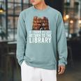 If Found Please Return To The Library Bookish Book Lover Raglan Sleeve Sweatshirt Cardinal