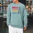 If Found Please Return To Library Retro Book Library Raglan Sleeve Sweatshirt Cardinal