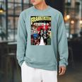 Frankenstein Halloween Horror Vintage Comic Book Retro Raglan Sleeve Sweatshirt Cardinal Frankenstein Halloween Horror Vintage Comic Book Retro Raglan Sleeve Sweatshirt Cardinal