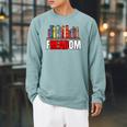 Frea-Dom Anti Ban Books I Read Banned Books Freedom Book Raglan Sleeve Sweatshirt Cardinal