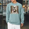 French Bulldog Dog Books Nerds Book Readers French Bulldog Raglan Sleeve Sweatshirt Cardinal