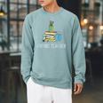 Future Teacher School Teaching Educator Colorful Books Men Women Raglan Sleeve Sweatshirt Cardinal