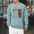 A Girl Of The Limberlost Gene Stratton-Porter Book Cover Raglan Sleeve Sweatshirt Cardinal