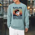 Girl Owl That's What I Do Read Books Raglan Sleeve Sweatshirt Cardinal