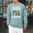 Girls Boys Kids Read Books Miniature Schnauzer Lover Raglan Sleeve Sweatshirt Cardinal