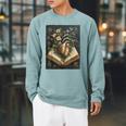 Gothic Dark Academia Botanical Anatomical Heart Vintage Book Raglan Sleeve Sweatshirt Cardinal Gothic Dark Academia Botanical Anatomical Heart Vintage Book Raglan Sleeve Sweatshirt Cardinal