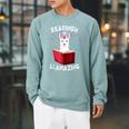 Graduation Cute Animal Llama Reading Book Nerds Bookworm Raglan Sleeve Sweatshirt Cardinal Graduation Cute Animal Llama Reading Book Nerds Bookworm Raglan Sleeve Sweatshirt Cardinal