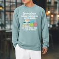 Grandma Cannot Survive On Books Alone She Also Needs Yarn Raglan Sleeve Sweatshirt Cardinal