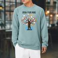 Grow Your Mind Read Reading Tree Books Librarian Teacher For Men Women Girls Kids Raglan Sleeve Sweatshirt Cardinal Grow Your Mind Read Reading Tree Books Librarian Teacher For Men Women Girls Kids Raglan Sleeve Sweatshirt Cardinal