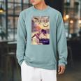Guarded By Death Book Raglan Sleeve Sweatshirt Cardinal