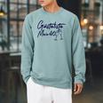 Guest Book 40th Birthday Guest List 40th Birthday Decoration Raglan Sleeve Sweatshirt Cardinal