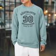 Guest List 30th Birthday 1990 Guest Book In Shirt Font Raglan Sleeve Sweatshirt Cardinal