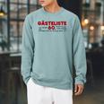 Guest List 60th Guest List Guest Book 60th Birthday Woman Man Raglan Sleeve Sweatshirt Cardinal