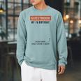 Guestbook Alternative 76th Birthday Decorations For Him Her Raglan Sleeve Sweatshirt Cardinal