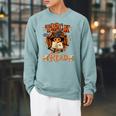 Halloween Book Lovers Librarian Teacher Library Kids Costume Raglan Sleeve Sweatshirt Cardinal
