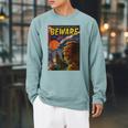 Halloween Horror Vintage Werewolf Comic Book Retro Raglan Sleeve Sweatshirt Cardinal Halloween Horror Vintage Werewolf Comic Book Retro Raglan Sleeve Sweatshirt Cardinal