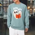 Halloween Teacher Library Ghost Books Men Women Kids Raglan Sleeve Sweatshirt Cardinal Halloween Teacher Library Ghost Books Men Women Kids Raglan Sleeve Sweatshirt Cardinal