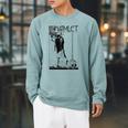 Hamlet William Shakespeare Book Cover Raglan Sleeve Sweatshirt Cardinal