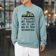 My Heart Led Me To The Bookstore Book Lover Reading Raglan Sleeve Sweatshirt Cardinal My Heart Led Me To The Bookstore Book Lover Reading Raglan Sleeve Sweatshirt Cardinal