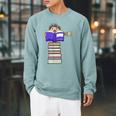 Hedgehog Reading Books And Drinking Tea Raglan Sleeve Sweatshirt Cardinal Hedgehog Reading Books And Drinking Tea Raglan Sleeve Sweatshirt Cardinal