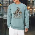 On My Way To Hoard Books And Cause Chaos Raglan Sleeve Sweatshirt Cardinal
