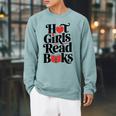 Hot Girls Read Books For Book Lovers Premium Tri-Blend Raglan Sleeve Sweatshirt Cardinal Hot Girls Read Books For Book Lovers Premium Tri-Blend Raglan Sleeve Sweatshirt Cardinal