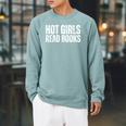 Hot Girls Read Books Library Lover Book Premium Tri-Blend Raglan Sleeve Sweatshirt Cardinal Hot Girls Read Books Library Lover Book Premium Tri-Blend Raglan Sleeve Sweatshirt Cardinal