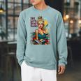 Hot Girls Read Books Spicy Bookish Girl Dark Romance Reader Raglan Sleeve Sweatshirt Cardinal
