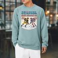 Ice Hockey Romance Reader Book Lover Reading Smut Smutty Raglan Sleeve Sweatshirt Cardinal