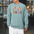 I'm With The Banned Book Readers I Read Banned Books Raglan Sleeve Sweatshirt Cardinal
