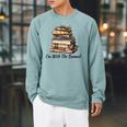 I'm With The Banned Books Reading Addict Book Lover Raglan Sleeve Sweatshirt Cardinal