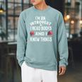 I'm An Introvert I Read Books And I Know Things Apparel Raglan Sleeve Sweatshirt Cardinal I'm An Introvert I Read Books And I Know Things Apparel Raglan Sleeve Sweatshirt Cardinal