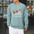 I'm Simple Woman Books Wine Golden Retriever Dog Lover Xmas Raglan Sleeve Sweatshirt Cardinal