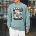 If It Involves Books And Pajamas Count Me In Reading Night Raglan Sleeve Sweatshirt Cardinal