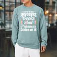 If It Involves Books And Pajamas Count Me In Vintage Reading Raglan Sleeve Sweatshirt Cardinal