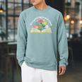 Its a Good Day To Read a Book Librarian Books Reading Floral Raglan Sleeve Sweatshirt Cardinal