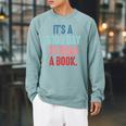 It's A Good Day To Read A Book Book Lover Raglan Sleeve Sweatshirt Cardinal