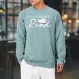 It's A Good Day To Read Book Reader Reading Graphic Raglan Sleeve Sweatshirt Cardinal