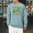 It's Good Luck To Read St Patrick's Day Book Lucky Raglan Sleeve Sweatshirt Cardinal It's Good Luck To Read St Patrick's Day Book Lucky Raglan Sleeve Sweatshirt Cardinal