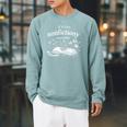 Its Too Nonfictiony Outside Book Lover Humor Raglan Sleeve Sweatshirt Cardinal
