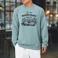 It's Too Nonfictiony Outside Book Lover Raglan Sleeve Sweatshirt Cardinal