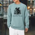 It’s Too Nonfictiony Outside Tee – Fantasy Bookish Raglan Sleeve Sweatshirt Cardinal